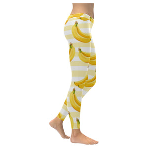 Banana pattern blackground Women's Legging Fulfilled In US