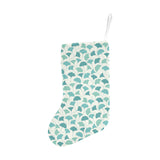 Green ginkgo leaves pattern Christmas Stocking