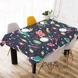 colorful space pattern planet star Tablecloth