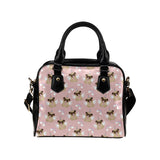 Cute unicorn pug pattern Shoulder Handbag