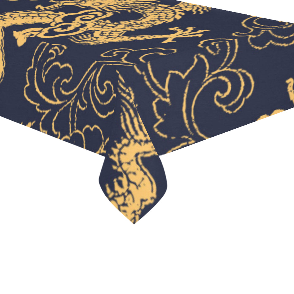 Gold dragon pattern Tablecloth
