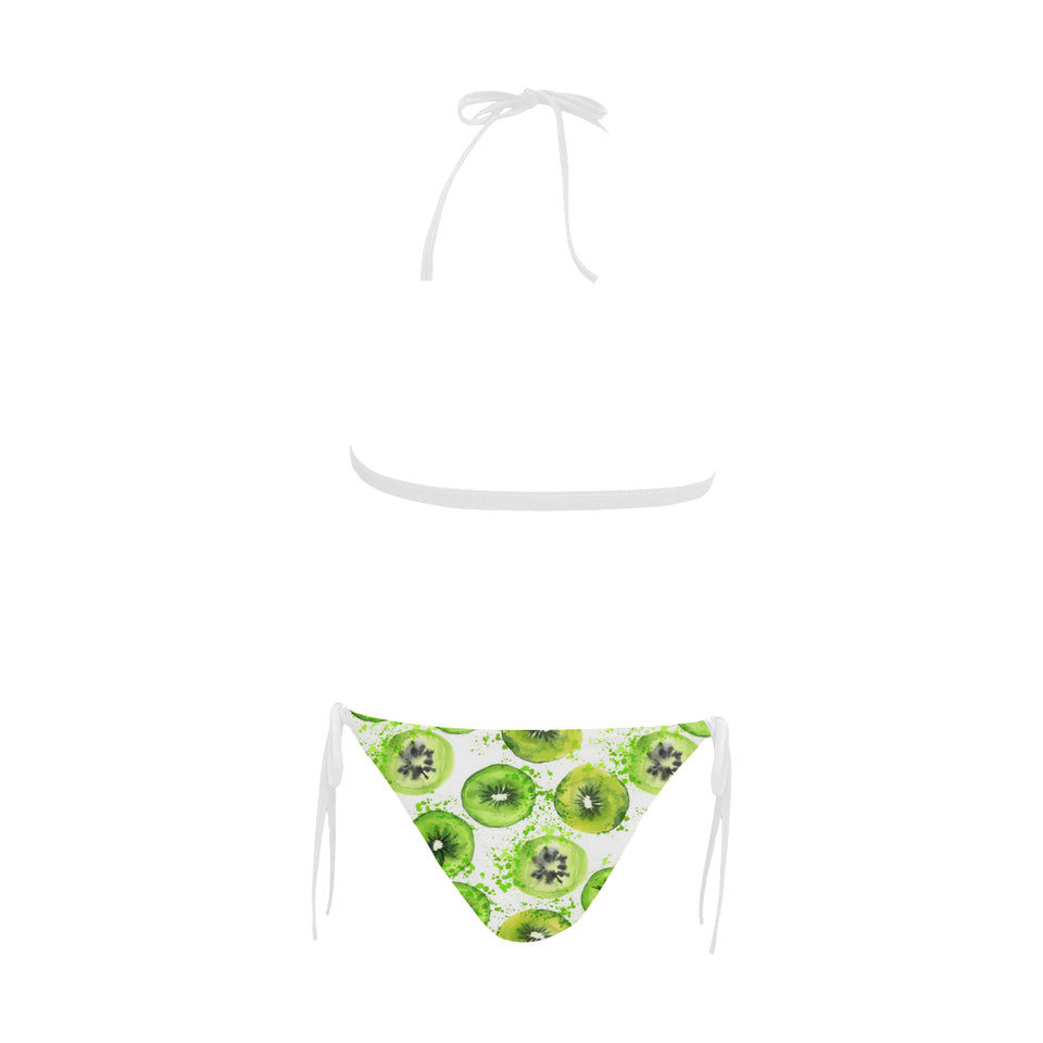 Watercolor kiwi pattern Sexy Bikinis Two-Piece Swimsuits