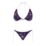Red blue star pattern Sexy Bikinis Two-Piece Swimsuits