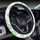 Chemistry Periodic Table Pattern Print Design 03 Car Steering Wheel Cover