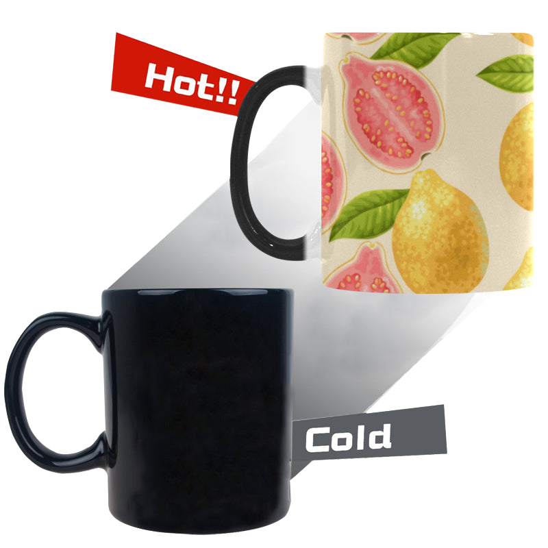 Beautiful guava pattern Morphing Mug Heat Changing Mug