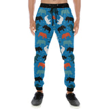 Colorful rhino pattern Unisex Casual Sweatpants