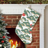 Bonsai red sun japanese pattern Christmas Stocking