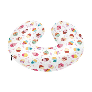 Cake cupcake design pattern U-Shaped Travel Neck Pillow