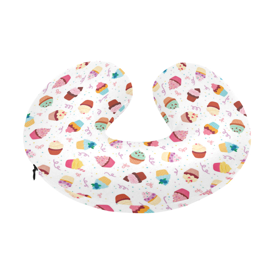 Cake cupcake design pattern U-Shaped Travel Neck Pillow