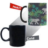 white bengal tigers tropical plant Morphing Mug Heat Changing Mug