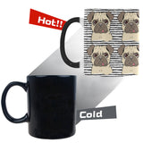 Happy pug pattern Morphing Mug Heat Changing Mug