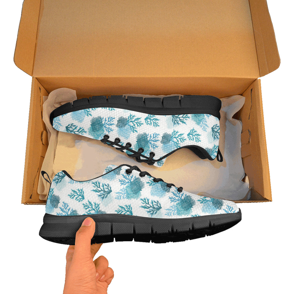 Coral Reef Pattern Print Design 04 Men's Breathable Sneakers ( Model 055)