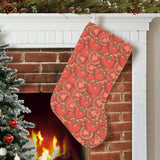 Red Tomato Pattern Christmas Stocking