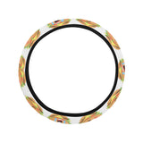 Hamburger Pattern Print Design 04 Car Steering Wheel Cover