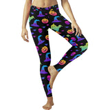 Colorful halloween background Women's Legging Fulfilled In US