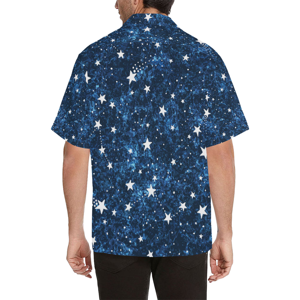 Night sky star pattern Men's All Over Print Hawaiian Shirt