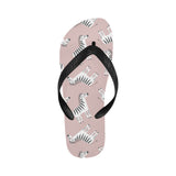 Cute zebra pattern Unisex Flip Flops