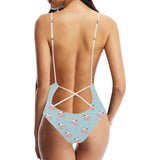 Cute cow flower pattern Women's One-Piece Swimsuit