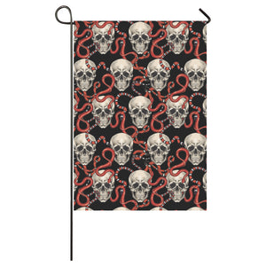 Red snake skull pattern House Flag Garden Flag