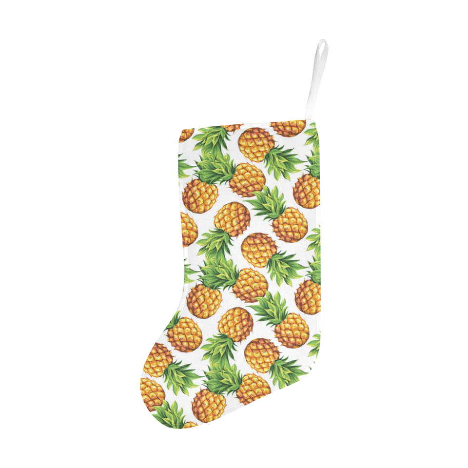 Pineapples design pattern Christmas Stocking