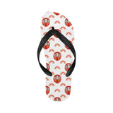 Daruma japanese wooden doll design pattern Unisex Flip Flops