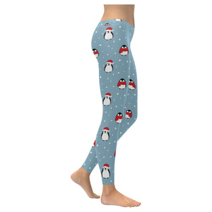 Cute penguin christmas snow pattern Women's Legging Fulfilled In US