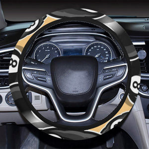 Billiard Ball Pattern Print Design 04 Car Steering Wheel Cover