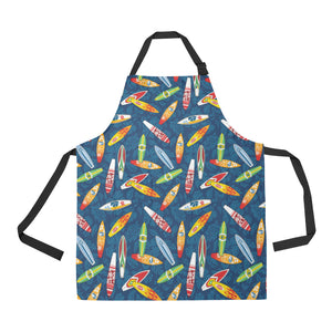 Surfboard Pattern Print Design 01 All Over Print Adjustable Apron