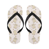 cute owl leaf Unisex Flip Flops