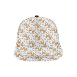 Cute corgi heart star bone pattern All Over Print Snapback Cap