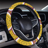 Passion fruits slice pattern Car Steering Wheel Cover