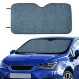 Swordfish Pattern Print Design 02 Car Sun Shade