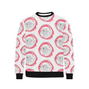 Hand drawn dragon fruit Men's Crew Neck Sweatshirt