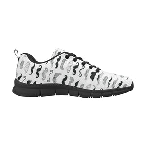 Mustache Beard Pattern Print Design 04 Women's Sneaker Shoes