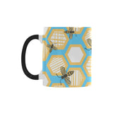 Bee honeycomb pattern Morphing Mug Heat Changing Mug