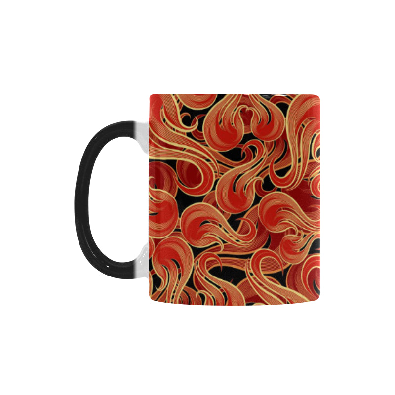 Fire flame pattern Morphing Mug Heat Changing Mug