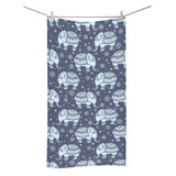 Elephant tribal design pattern Bath Towel