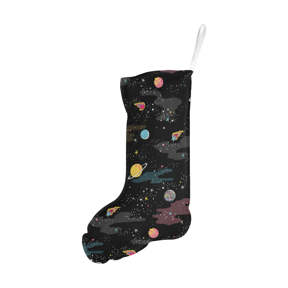 space pattern Christmas Stocking