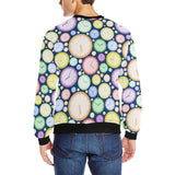 Colorful clock background Men's Crew Neck Sweatshirt
