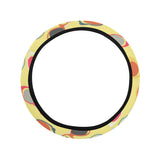 Sun Glasses Pattern Print Design 05 Car Steering Wheel Cover