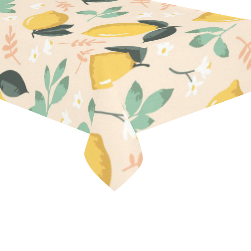 lemon flower leave pattern Tablecloth