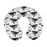 Black whale pattern U-Shaped Travel Neck Pillow