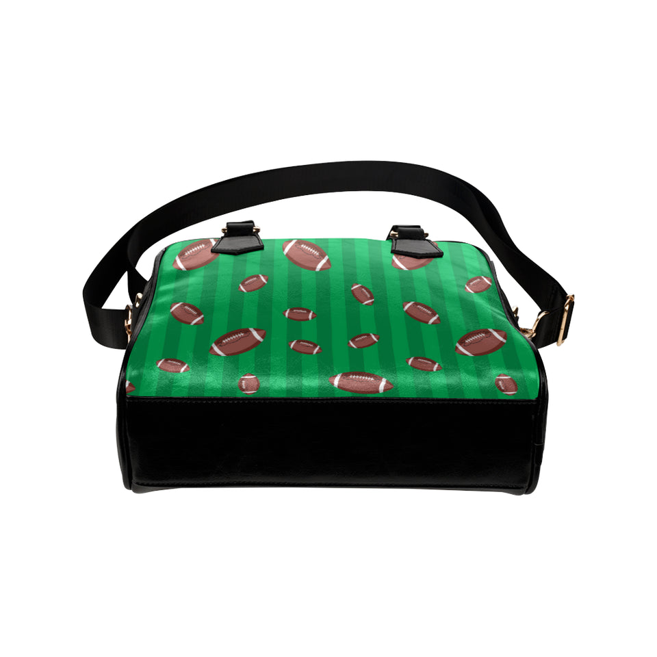 American football ball field background Shoulder Handbag