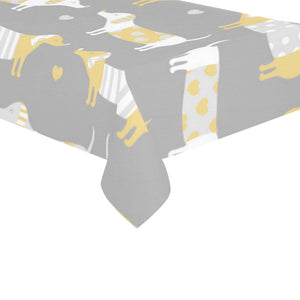 Cute dachshund dog pattern Tablecloth
