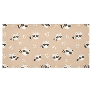 Cute raccoon heart pattern Tablecloth