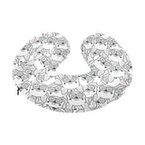 Cute french bulldog head pattern U-Shaped Travel Neck Pillow