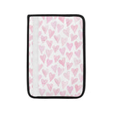 Watercolor pink heart pattern Car Seat Belt Cover