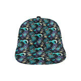 Dragon sea wave pattern All Over Print Snapback Cap