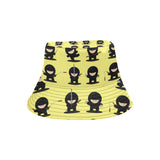 Cute ninja yellow background Unisex Bucket Hat