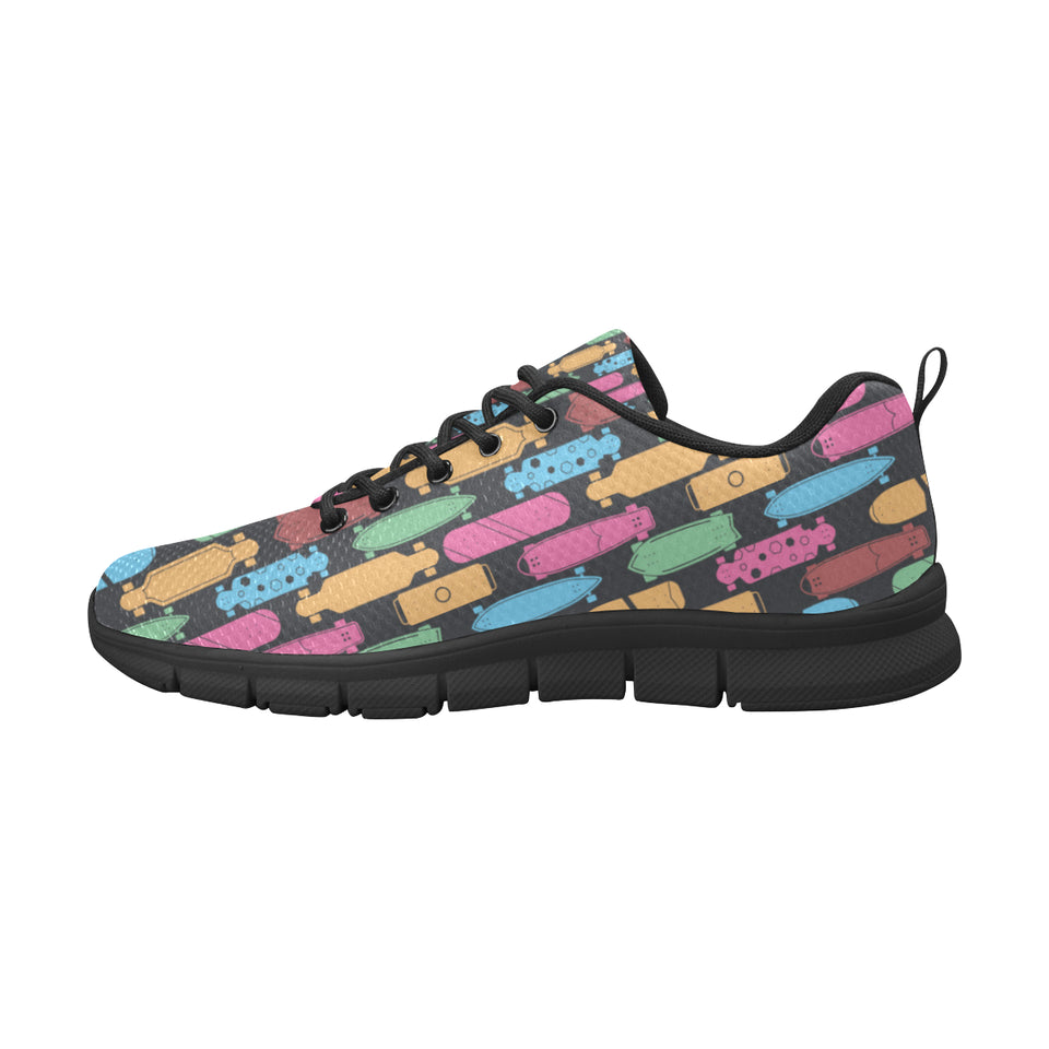 Skate Board Pattern Print Design 02 Women's Sneaker Shoes